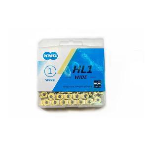 Фото Цепь вело КМС-HL1W Half Link Gold 100 зв. 1 ск.