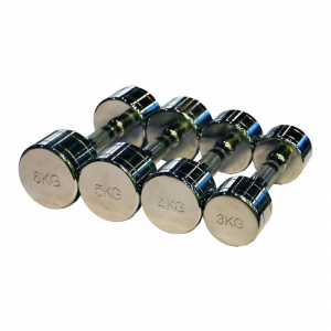 Фото Гантельный ряд CHROME (шаг 1 кг, 10 пар) PROFI-FIT 1-10 кг